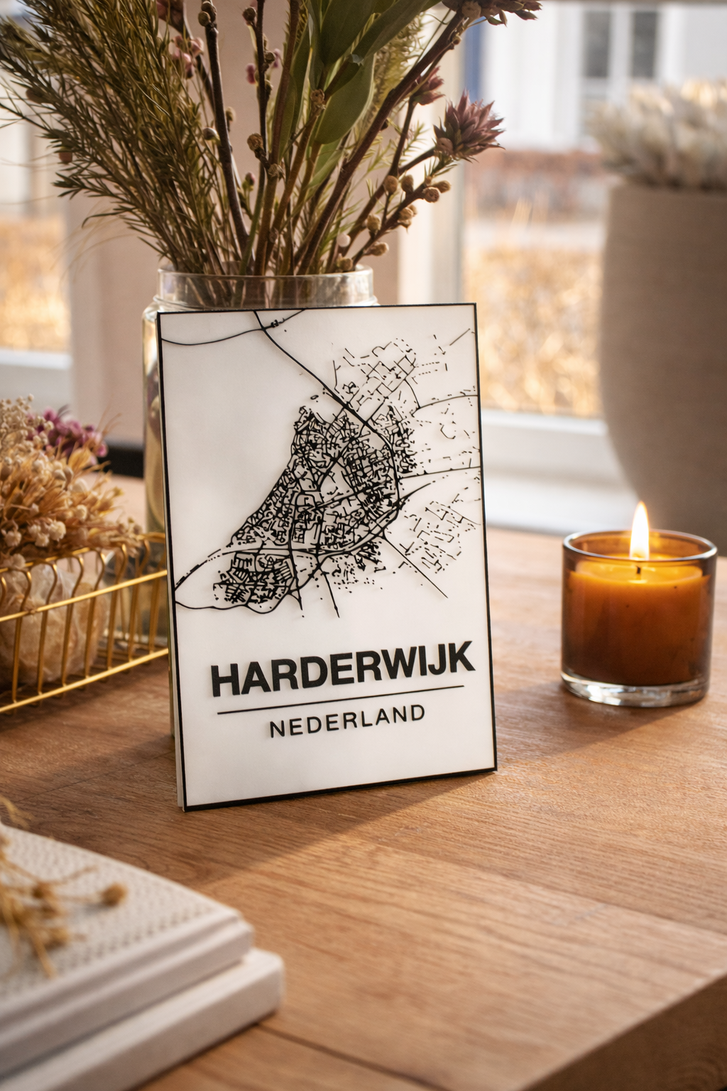 Harderwijk platte grond 3D geprint