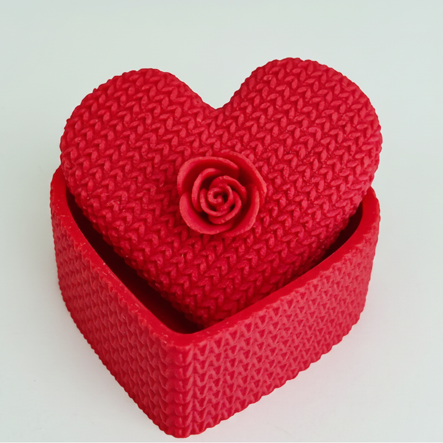 Hartvormig Sieradendoosje met Bloem – Romantisch & Handgemaakt!