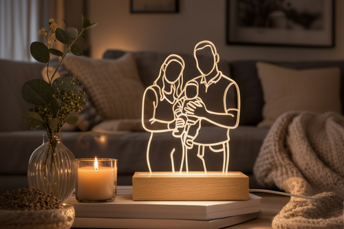 3D Line Art met LED Verlichting