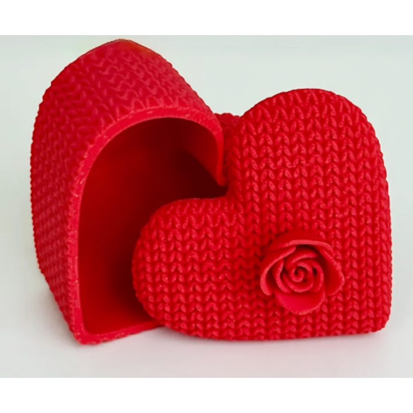 Hartvormig Sieradendoosje met Bloem – Romantisch & Handgemaakt!